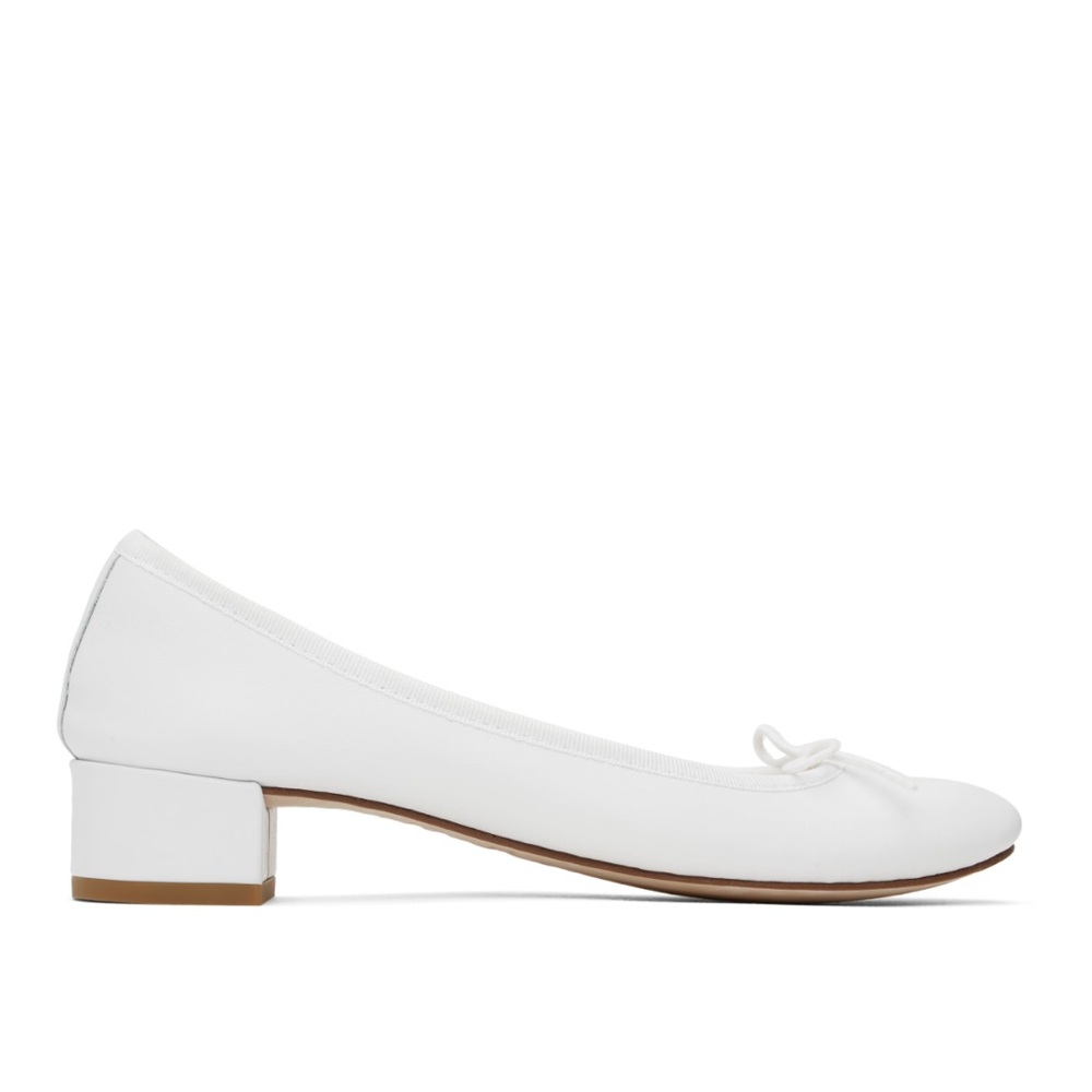 Repetto White Camille Ballet Flats